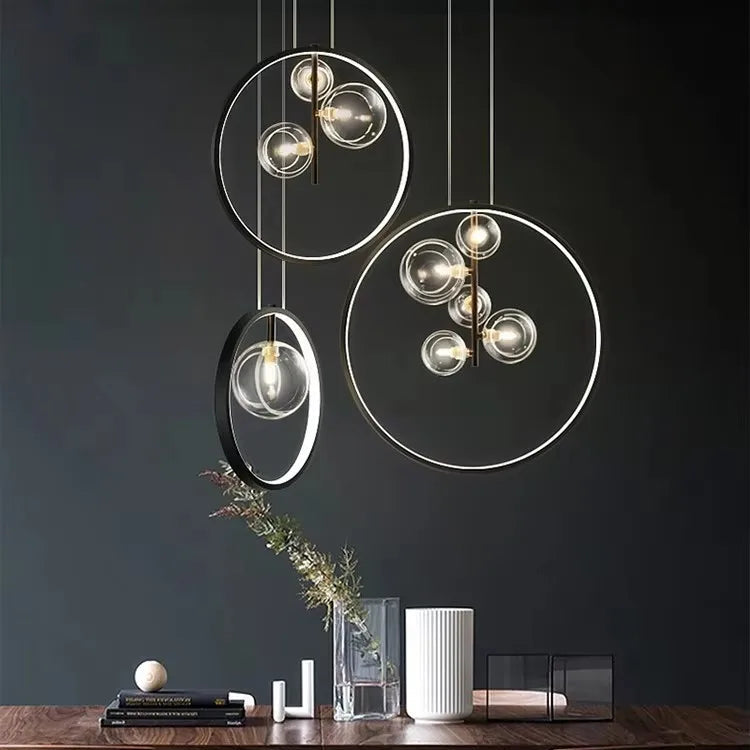 Nexus modern bubble chandelier with G9 LED bulbs and remote-controlled dimmable lighting – contemporary statement ceiling light for dining rooms, staircases, bedrooms, and living spaces.