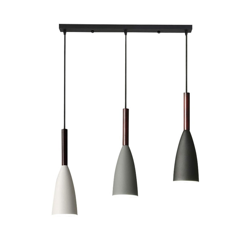 Lights of Scandinavia - Trine - Nordic contemporary 3 pendant lighting. Modern design, aluminum body and adjustable cord length. Dining Table Pendant lights. Kitchen Island Chandelier, Pendant light Home Decoration indoor lighting, Chandeliers for bedroom