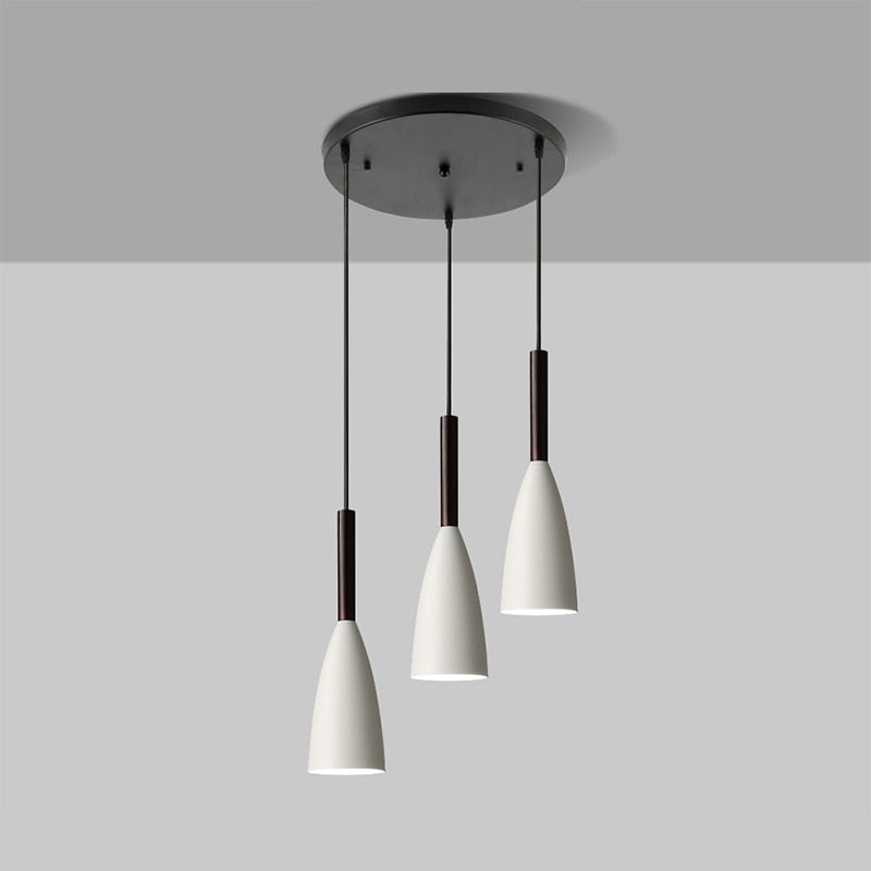 Lights of Scandinavia - Trine - Nordic contemporary 3 pendant lighting. Modern design, aluminum body and adjustable cord length. Dining Table Pendant lights. Kitchen Island Chandelier, Pendant light Home Decoration indoor lighting, Chandeliers for bedroom