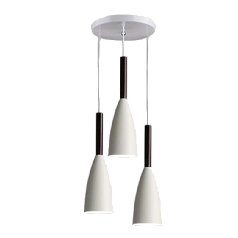 Lights of Scandinavia - Trine - Nordic contemporary 3 pendant lighting. Modern design, aluminum body and adjustable cord length. Dining Table Pendant lights. Kitchen Island Chandelier, Pendant light Home Decoration indoor lighting, Chandeliers for bedroom